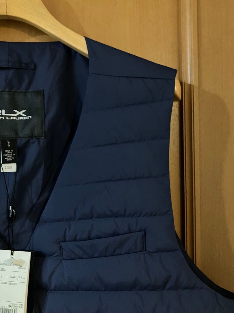 RLX ゴルフ ダウン ベスト ネイビー L ラルフローレン