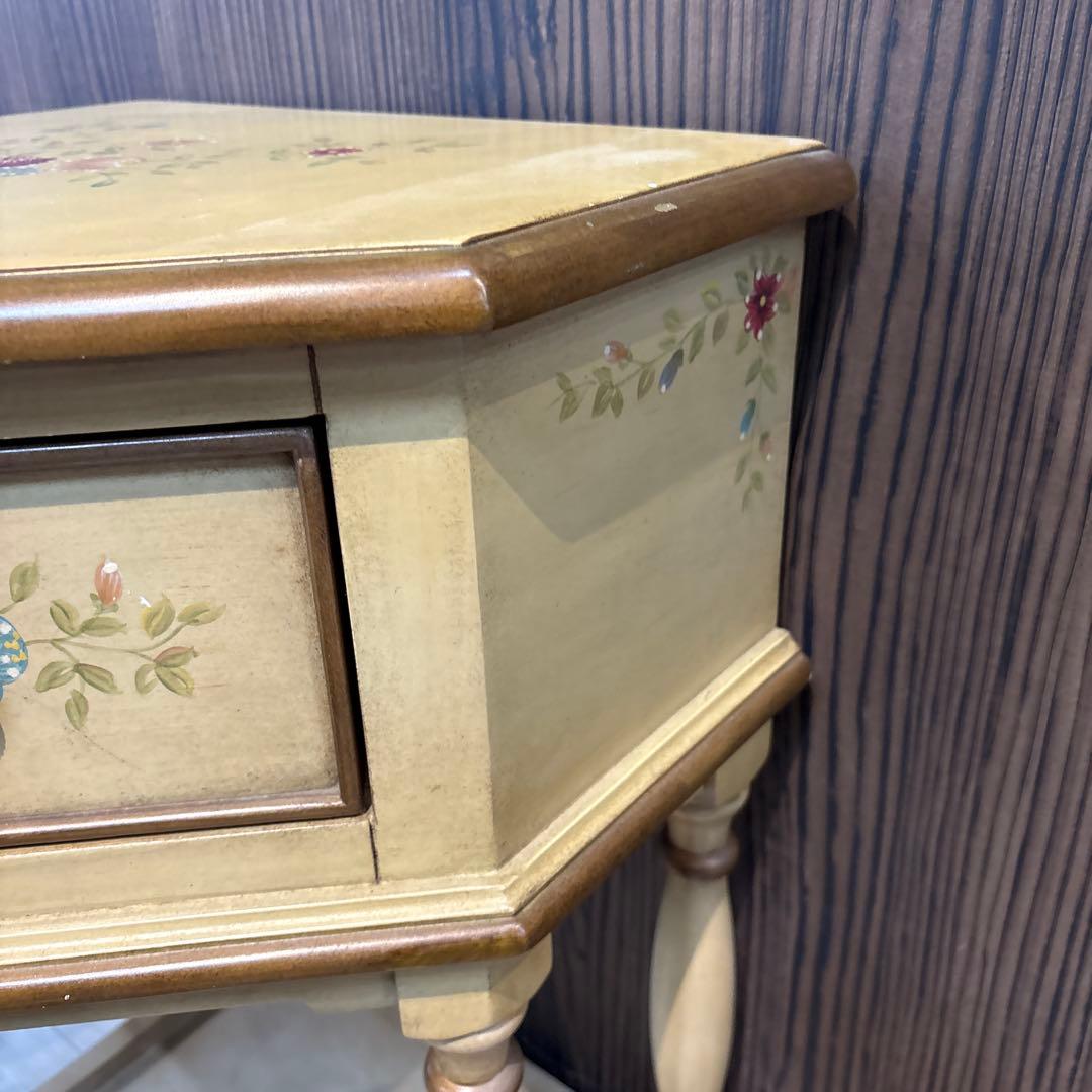 アンティーク　電話台　コーナー　ラック