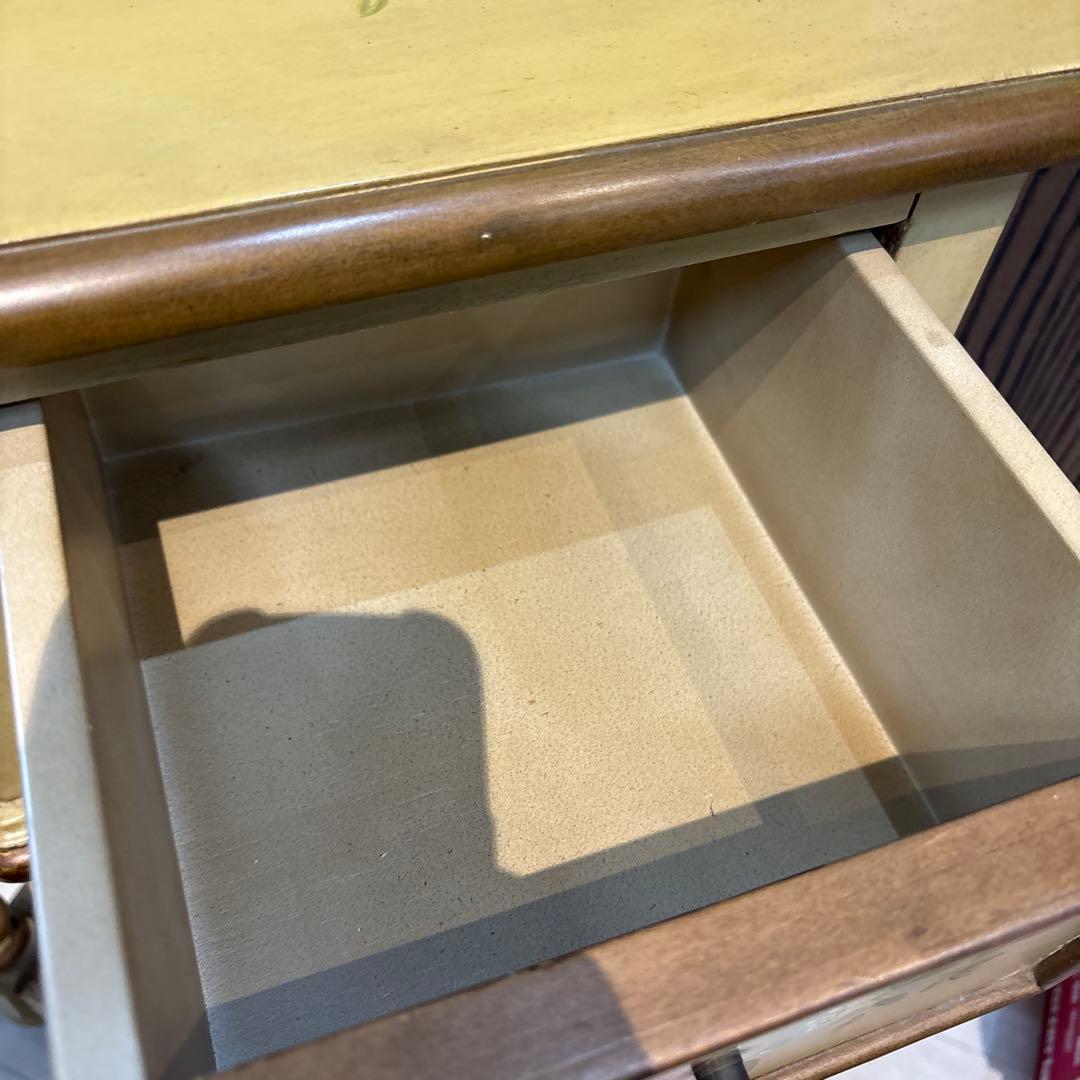 アンティーク　電話台　コーナー　ラック