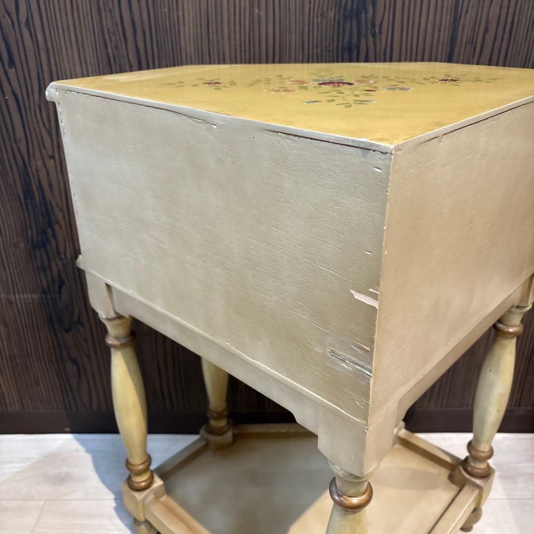 アンティーク　電話台　コーナー　ラック