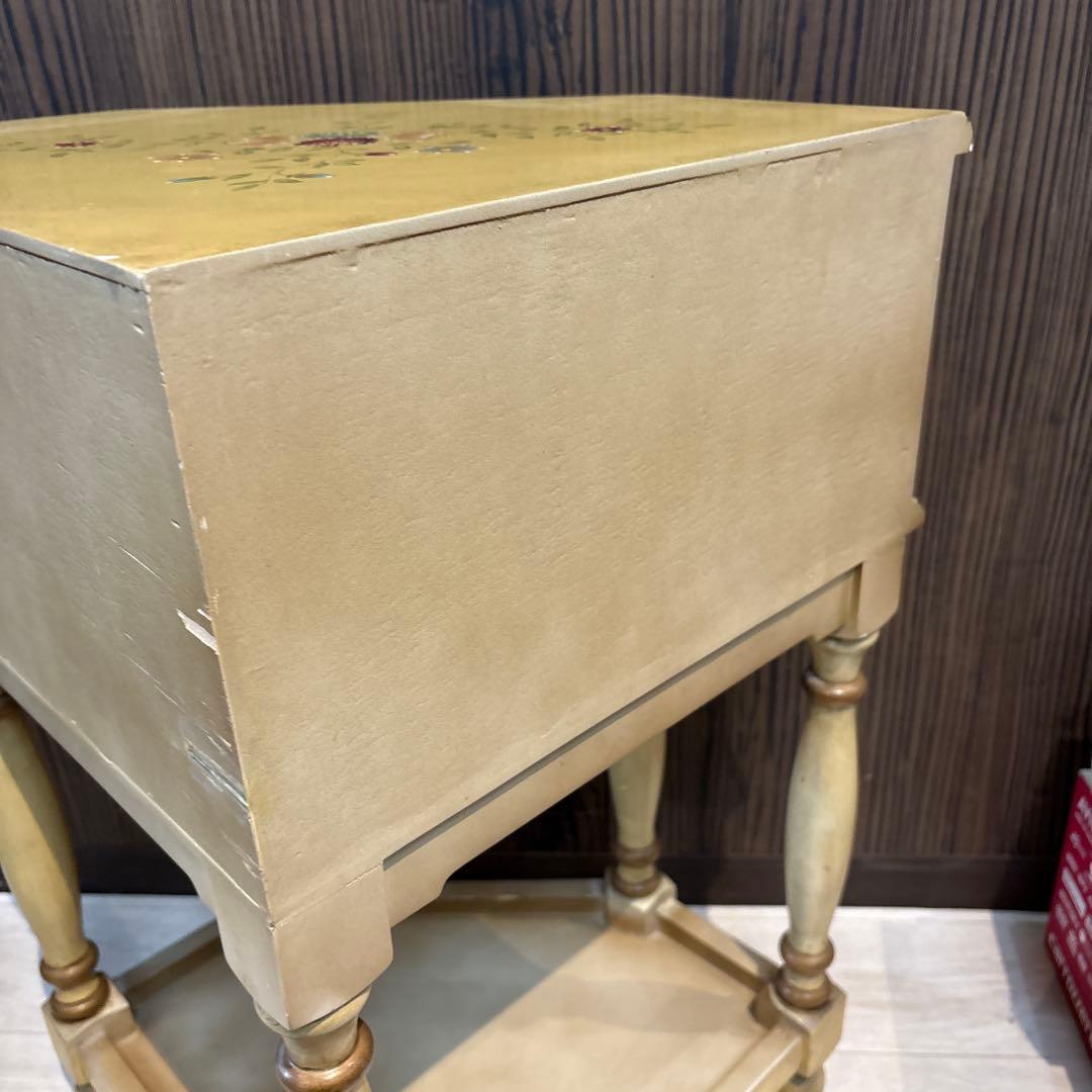 アンティーク　電話台　コーナー　ラック