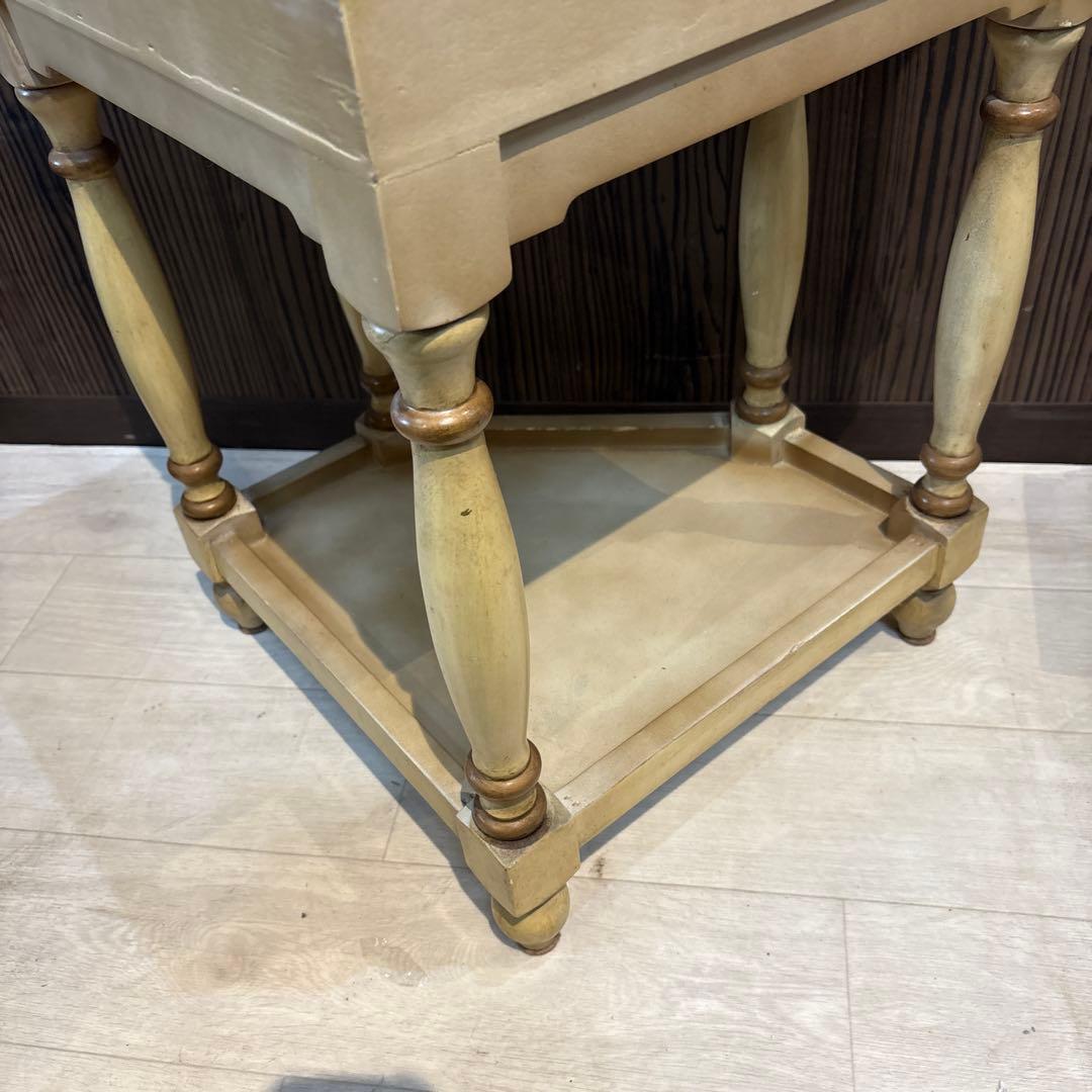 アンティーク　電話台　コーナー　ラック