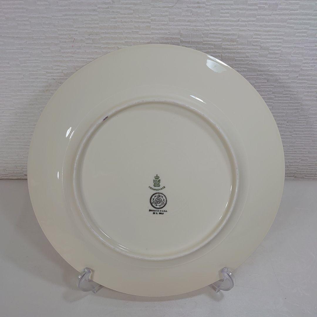 ドイツ HEINRICH&Co ババリア アンティーク食器 28cm 大皿 金彩