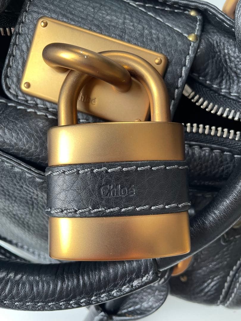 Chloe クロエ パディントン ミニ　ブラック 南京錠 保存袋付き