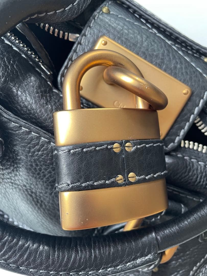 Chloe クロエ パディントン ミニ　ブラック 南京錠 保存袋付き