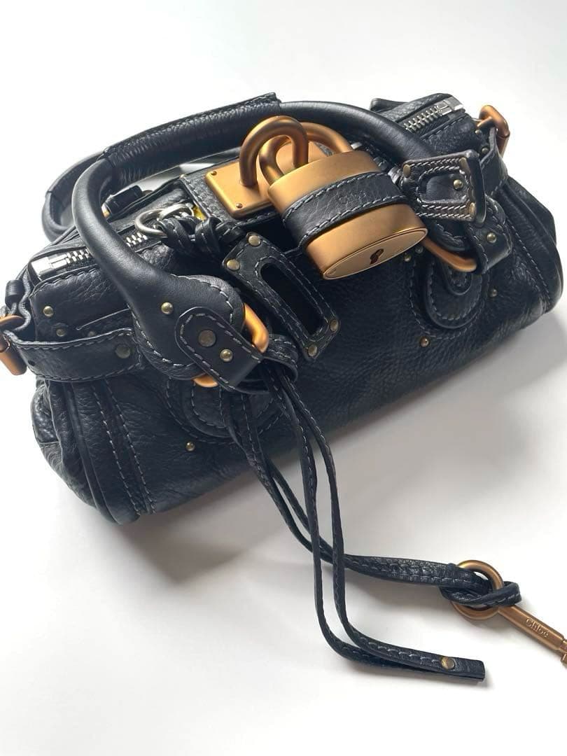 Chloe クロエ パディントン ミニ　ブラック 南京錠 保存袋付き