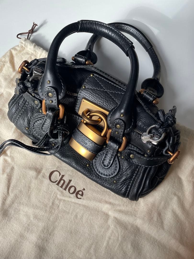 Chloe クロエ パディントン ミニ　ブラック 南京錠 保存袋付き
