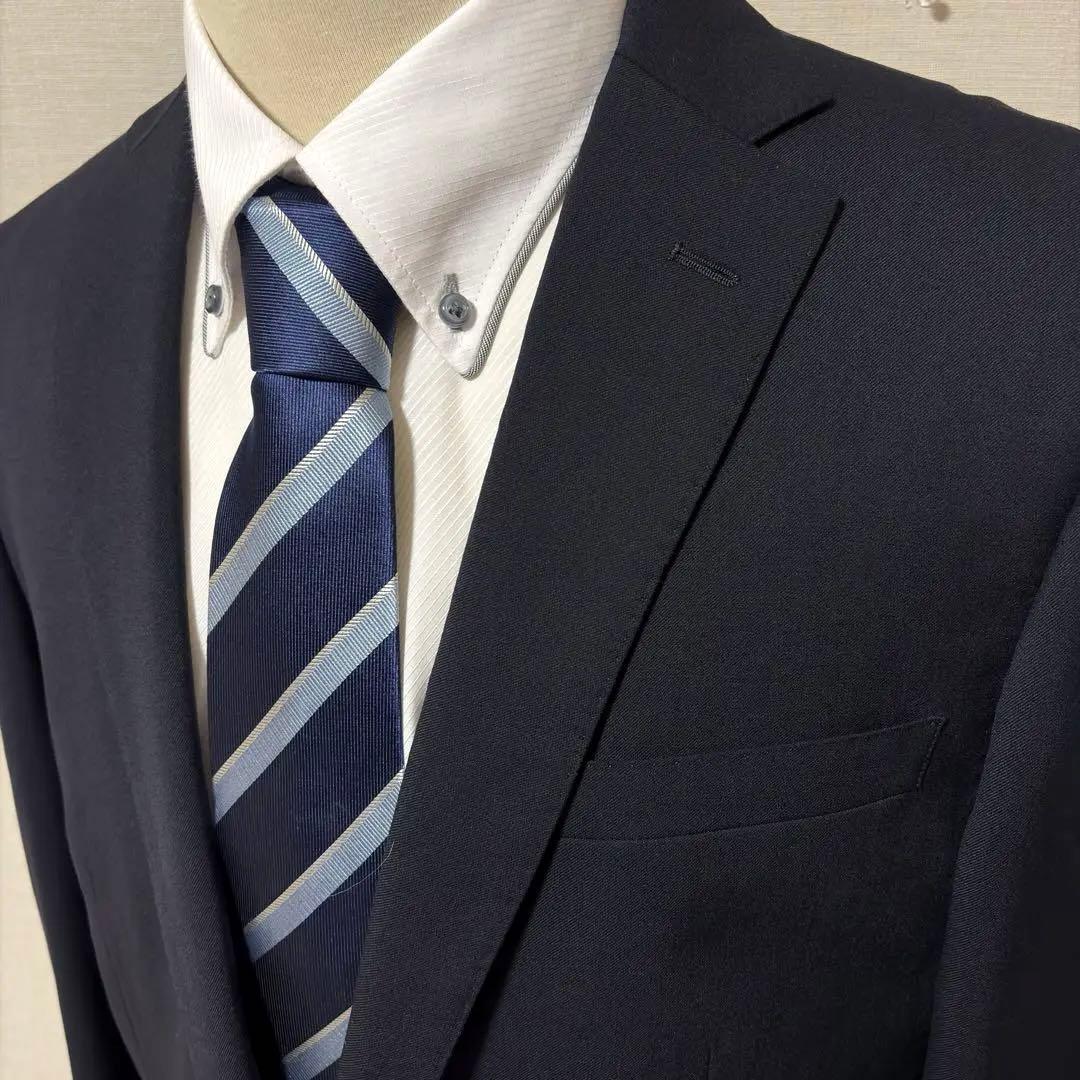 大きい A9 LES MUES セットアップ スーツ 上下 フォーマル 黒 濃紺