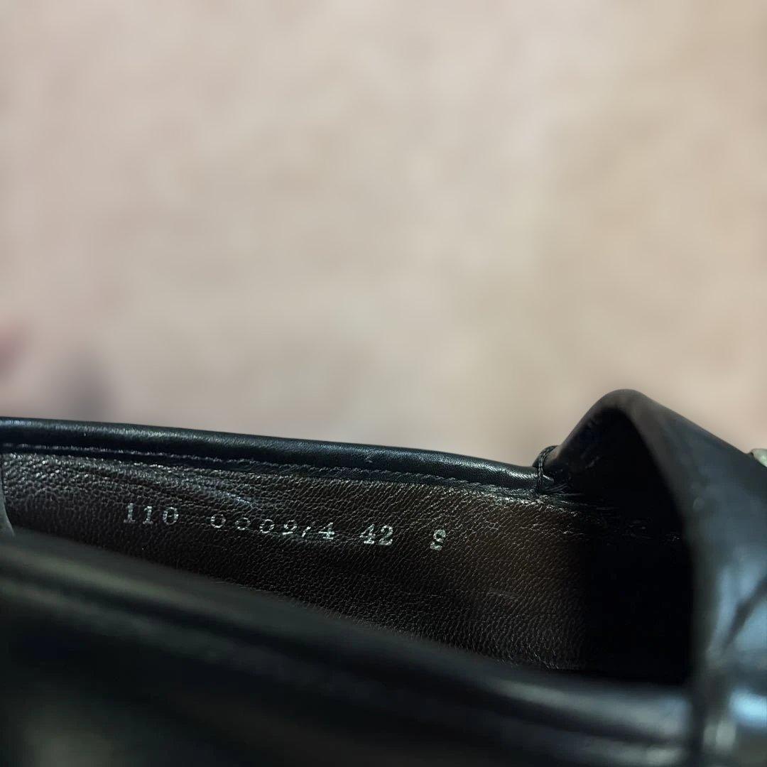 GUCCI ブラック ローファー 約27.0センチ　　　42E