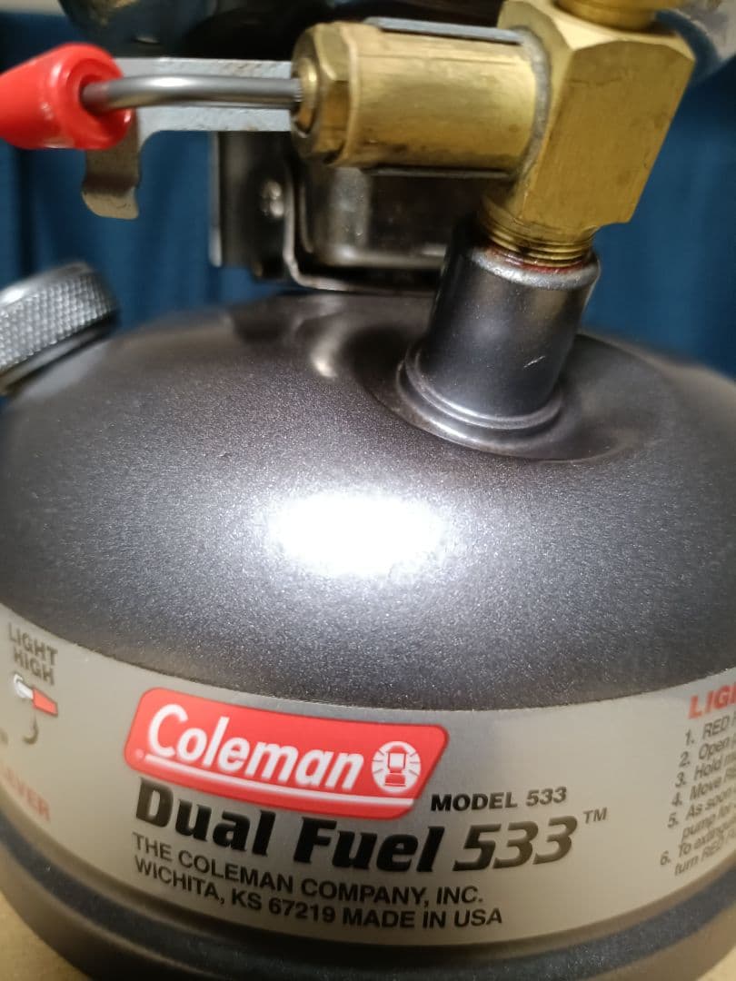Coleman 製 シングルバーナー デュアル フューエル ストーブ　533