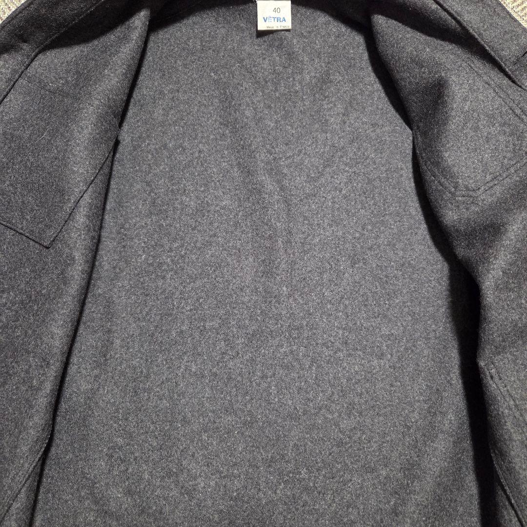 VETRA フランス製 ウールワークジャケット チャコールグレー 40サイズ