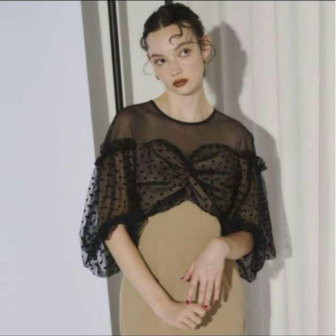 フロッキードットワンピース