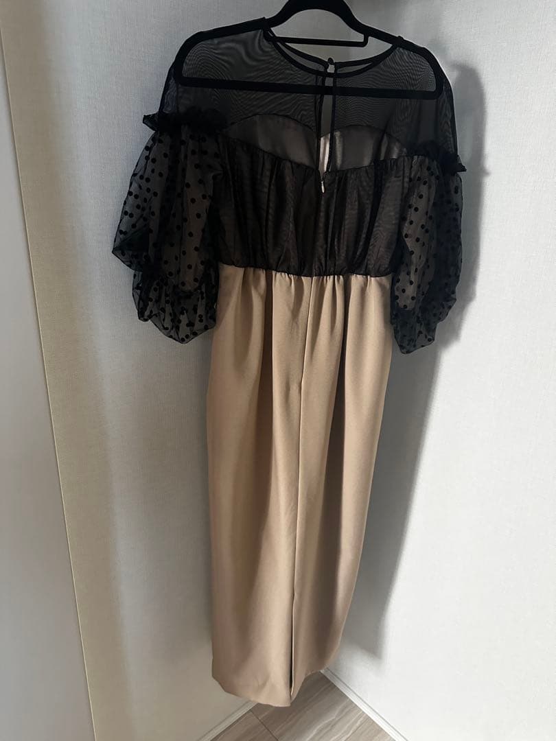 フロッキードットワンピース