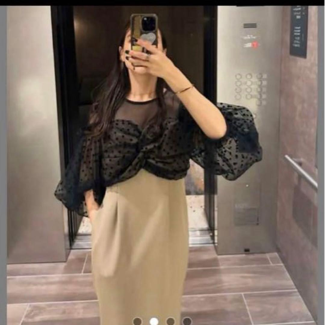 フロッキードットワンピース