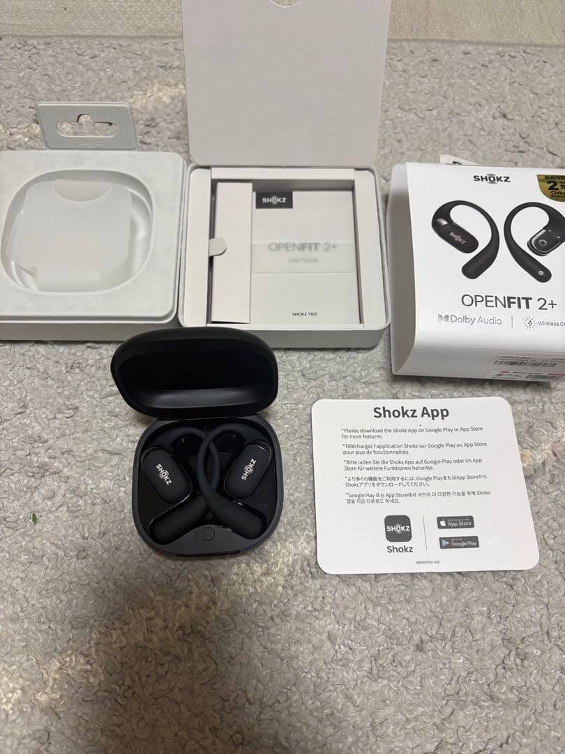 Shokz OPENFIT 2+ (Black) 骨伝導イヤホン