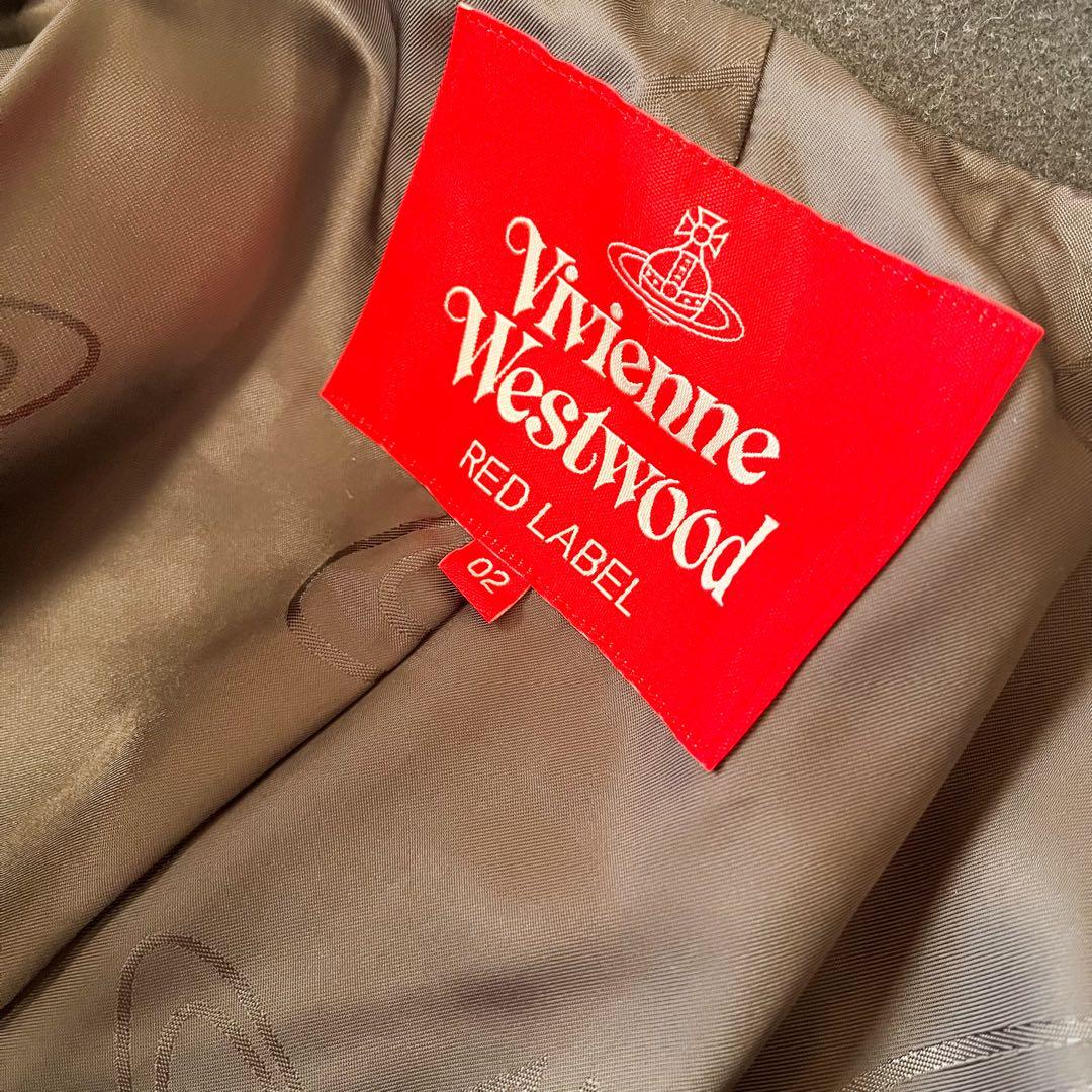 ヴィヴィアンウエストウッド ハートロングコート 変形 オーブボタン 黒