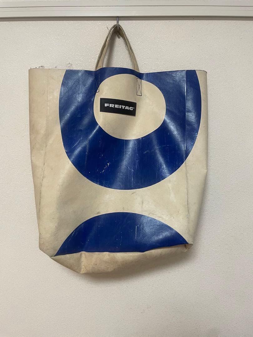 FREITAG エコバッグ ホワイト ブルー