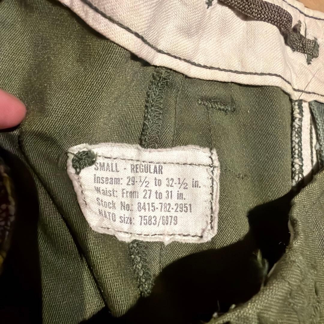 70s アメリカ軍実物 M65カーゴパンツ S-R(M相当)M-65