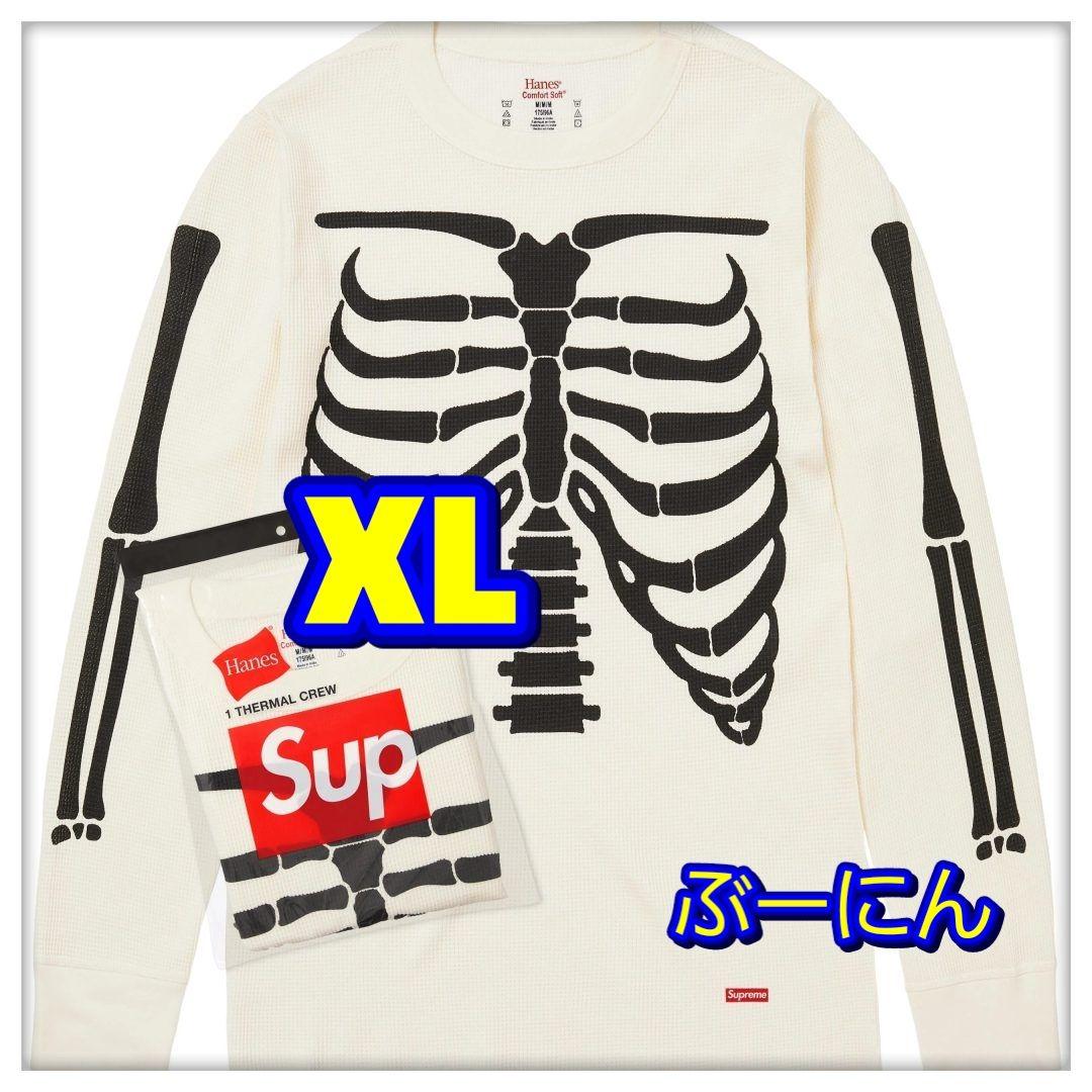 完売 supreme Hanes Bones Thermal Crew 白 XL