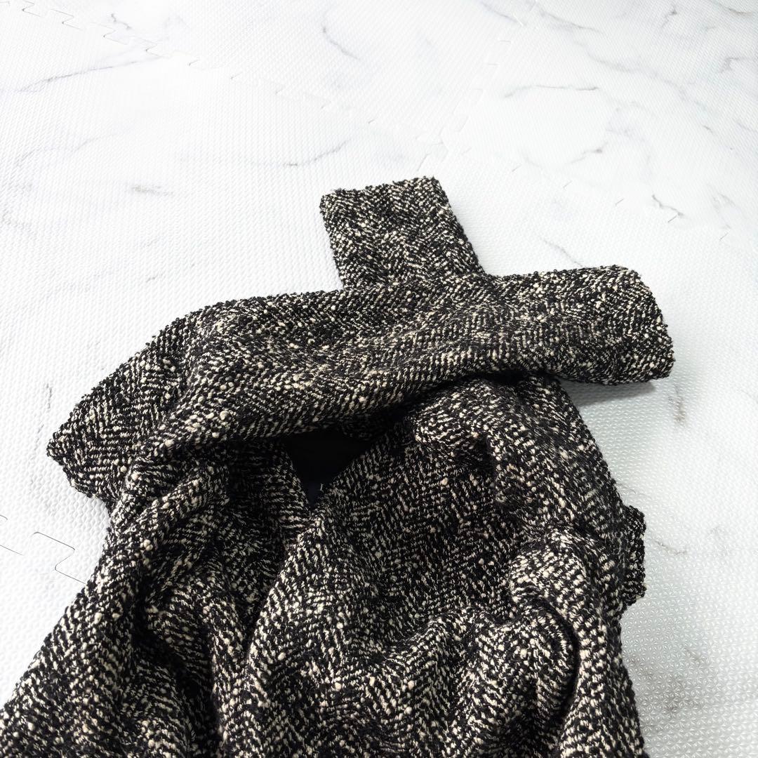 大人気✨リミフゥLIMI feuヨウジヤマモト ツイードコートテーラードジ　変形