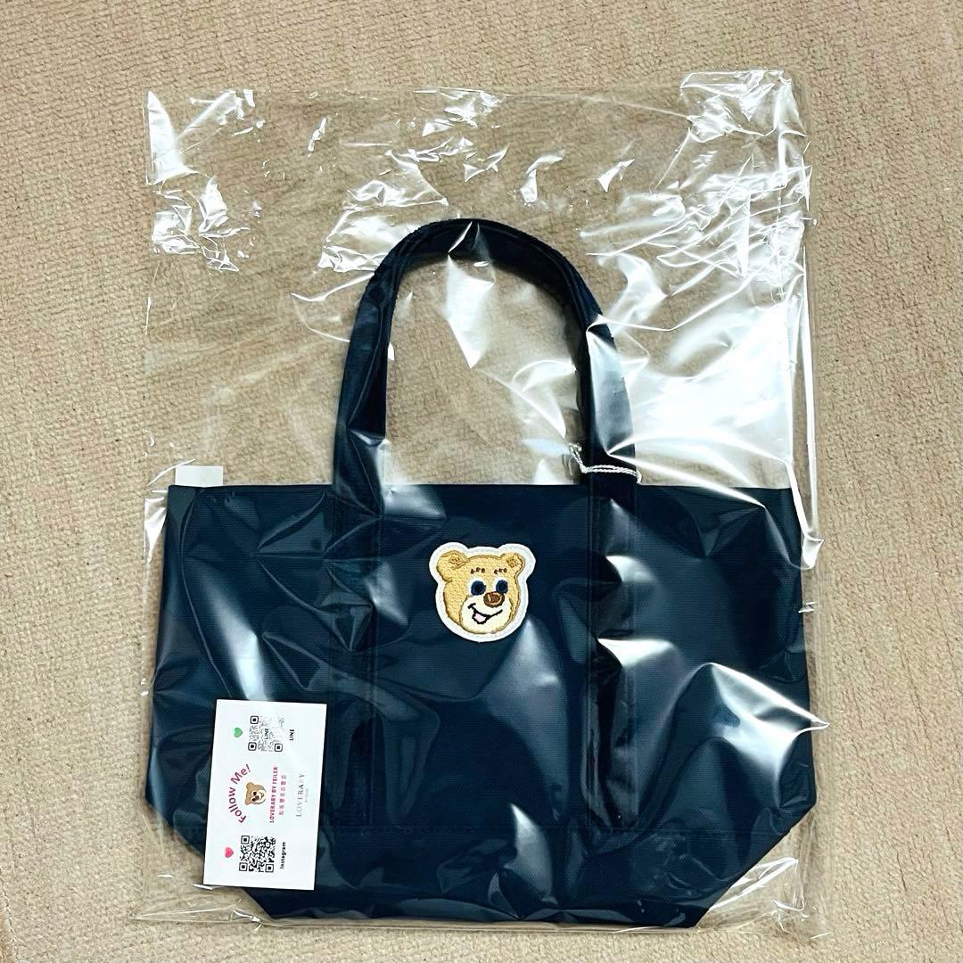 新品未使用　ラブラリーバイフェイラー オールドテディ トート ネイビー 小