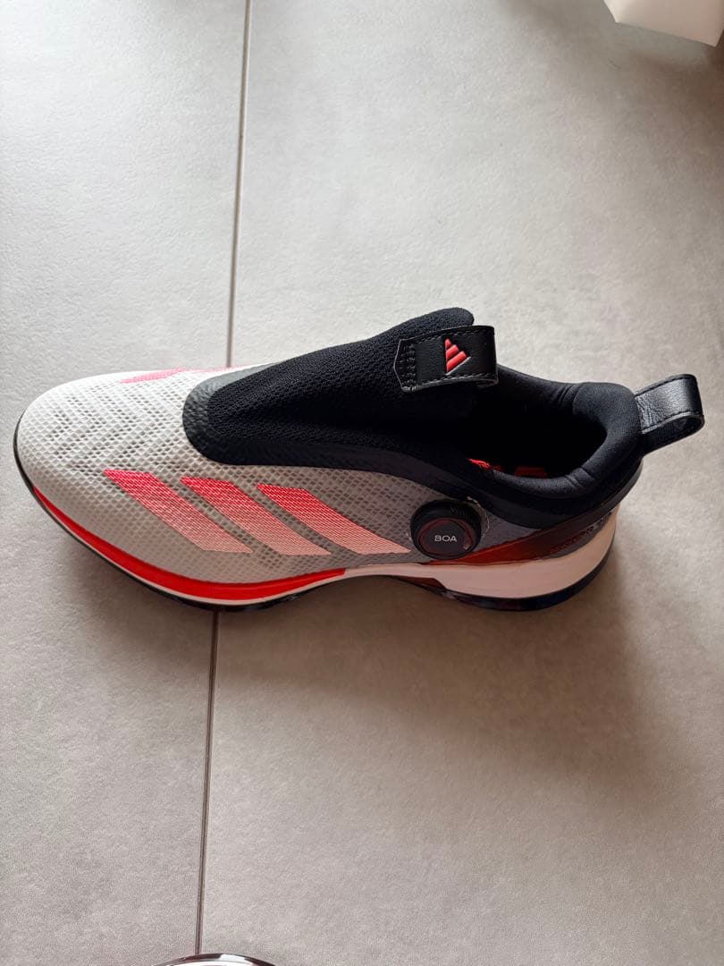 adidas BOA ゴルフシューズ ルシッドレッド/コアブラック