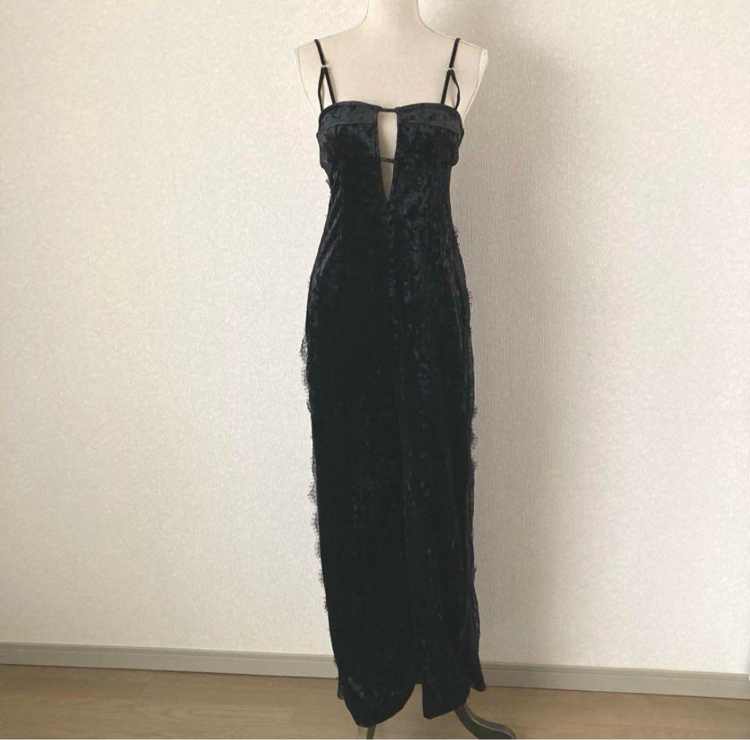 PRANKPROJECT サイドレースベロアサロペット