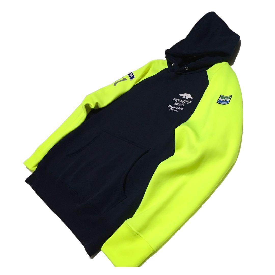 ラフアンドスウェル　両面プリントパーカー　ダンボールニット　サイズＬ