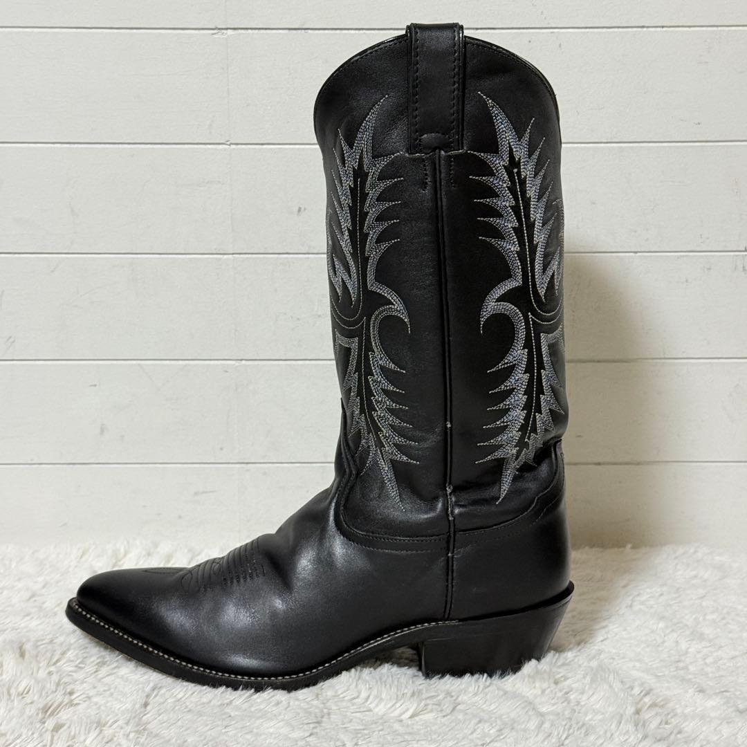 極美品✨トニーラマ　レザー　ブラックスタリオン　ウエスタンブーツ　9 1/2D