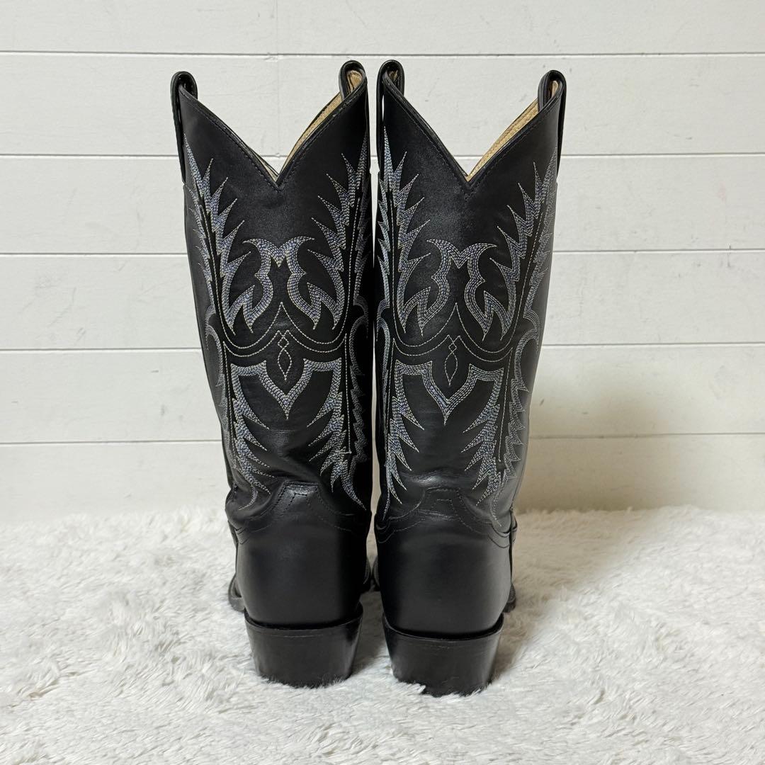 極美品✨トニーラマ　レザー　ブラックスタリオン　ウエスタンブーツ　9 1/2D