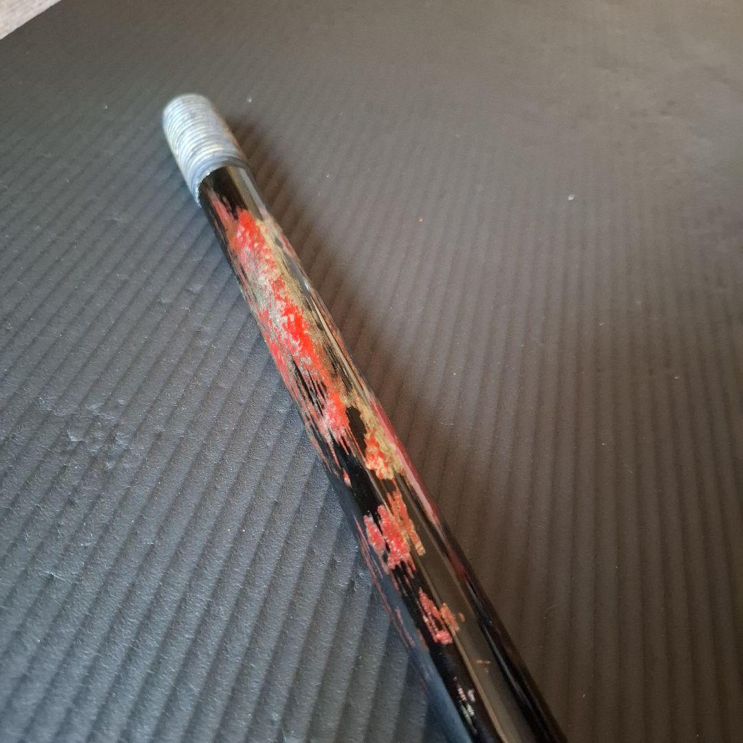 篠笛 古典調　五本調子　７穴 銀/黒/赤　天地籐巻き　鉄管仕様