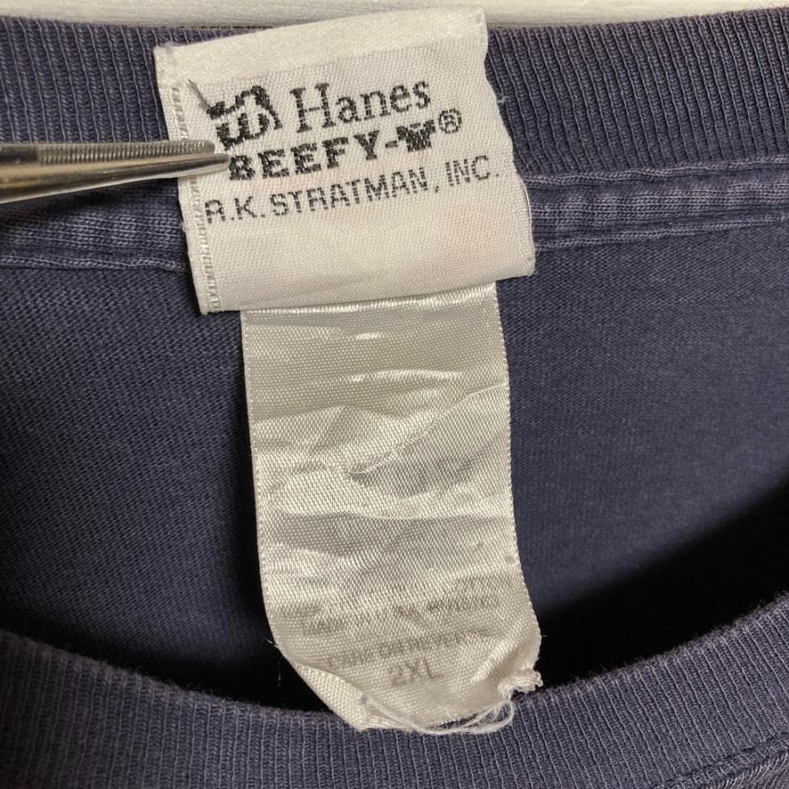 BMEB ロゴ Tシャツ 長袖 古着 紺色 ハーレー ダビッドソン 袖 プリント