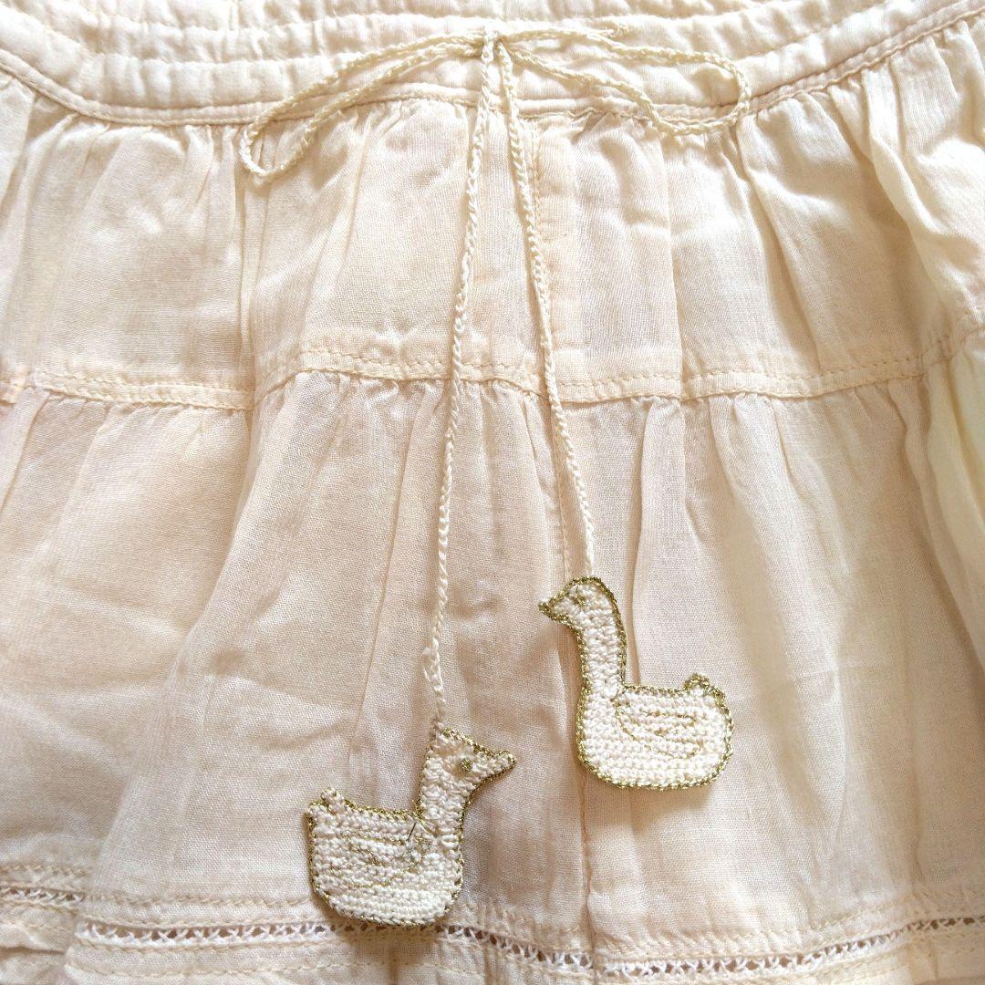 【タグ付き】フランシュリッペ シェリーラファム サロペット パールビーズ刺繍M