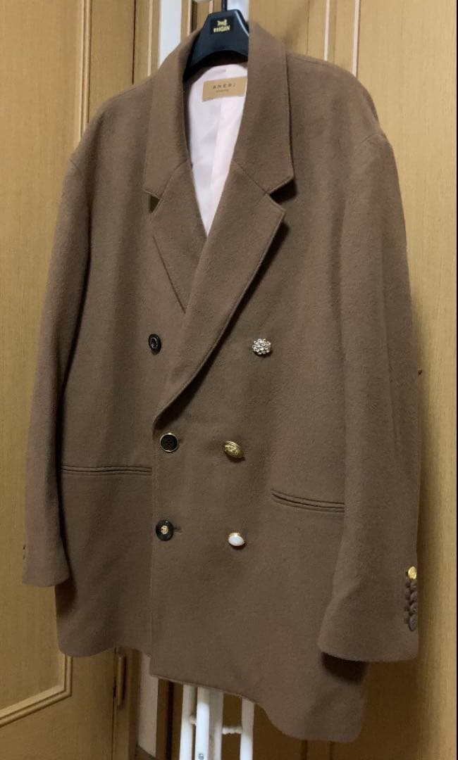 AMERI UND EMBELLISH PAPA JACKET Mサイズブラウン