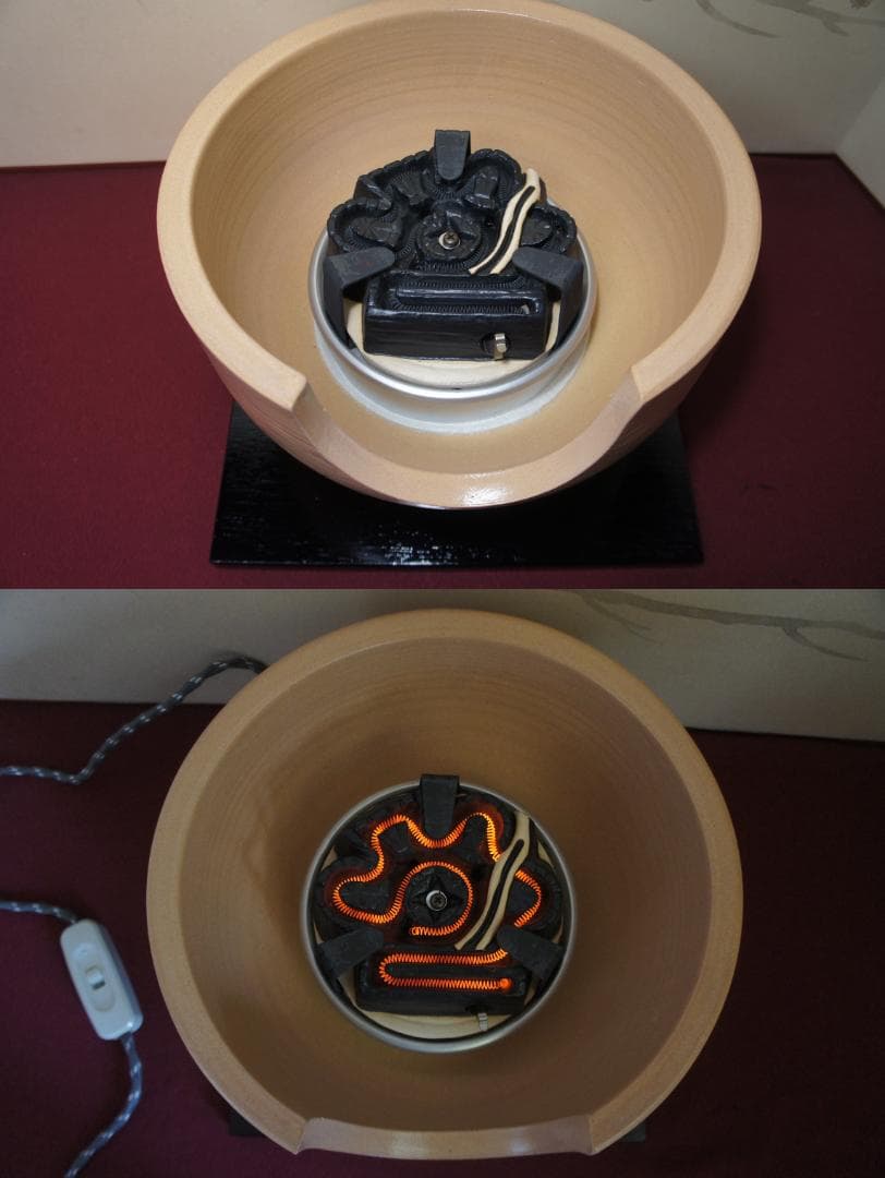 専用)御本風炉(道安型)電熱器 敷板 棗釜 釜鐶 送料込み