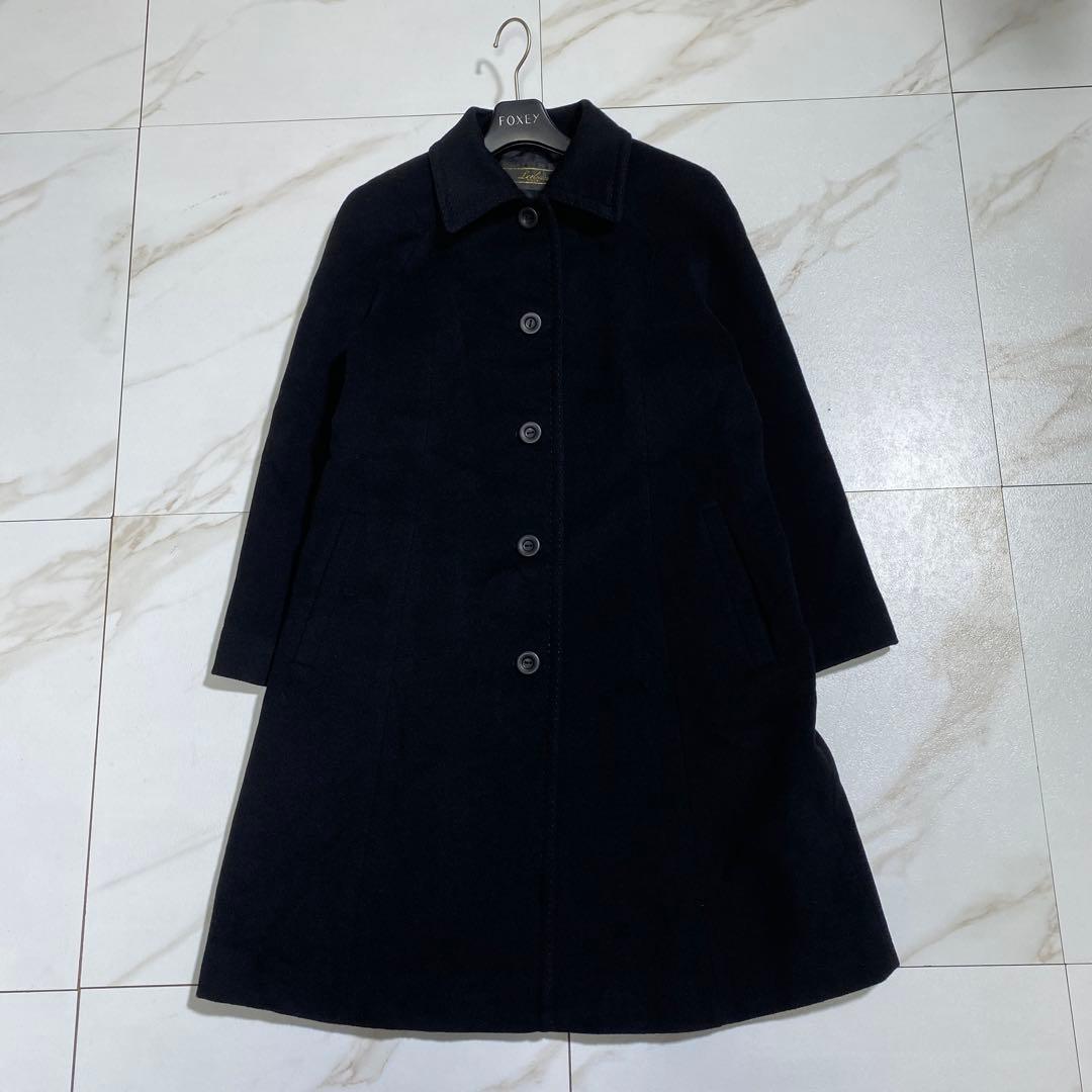 極美品♡レリアン カシミヤ ステンカラーコート ロングコート M