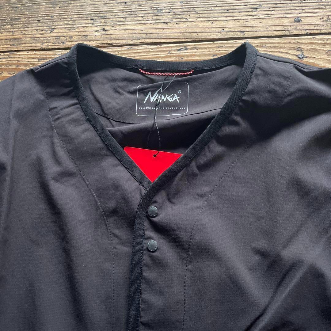 新品　25年春夏 NANGAナンガ　PLC エクスカーションカーディガン　黒　M