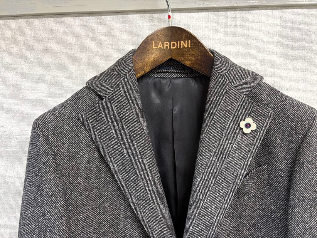 新品 LARDINI ラルディーニ チェスターコート グレー 44