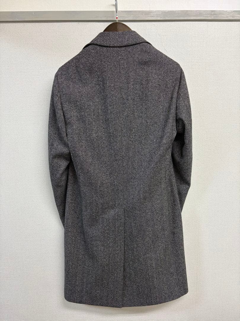 新品 LARDINI ラルディーニ チェスターコート グレー 44