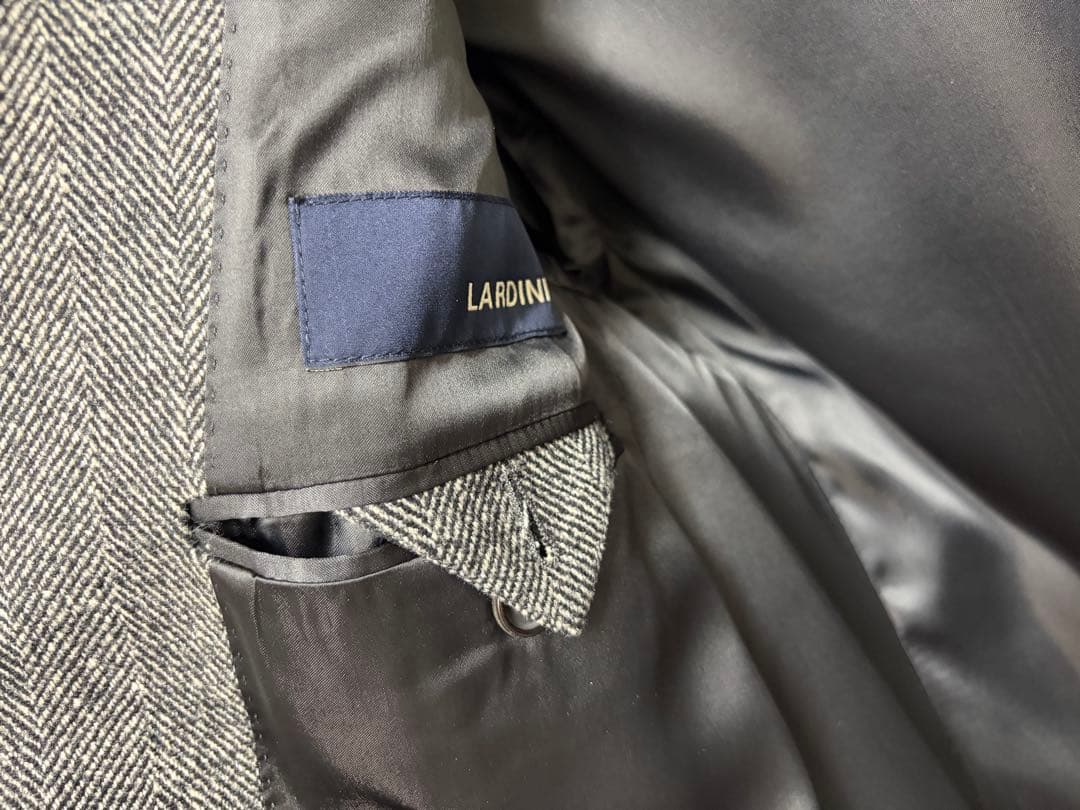 新品 LARDINI ラルディーニ チェスターコート グレー 44