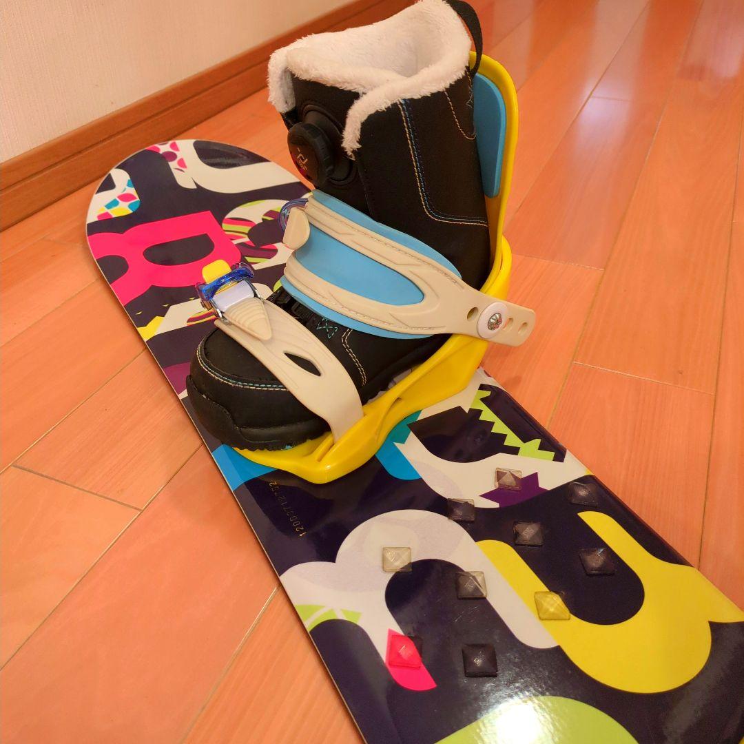 キッズスノーボード 120cm 　21cm　BOAブーツ　ワックス施工済