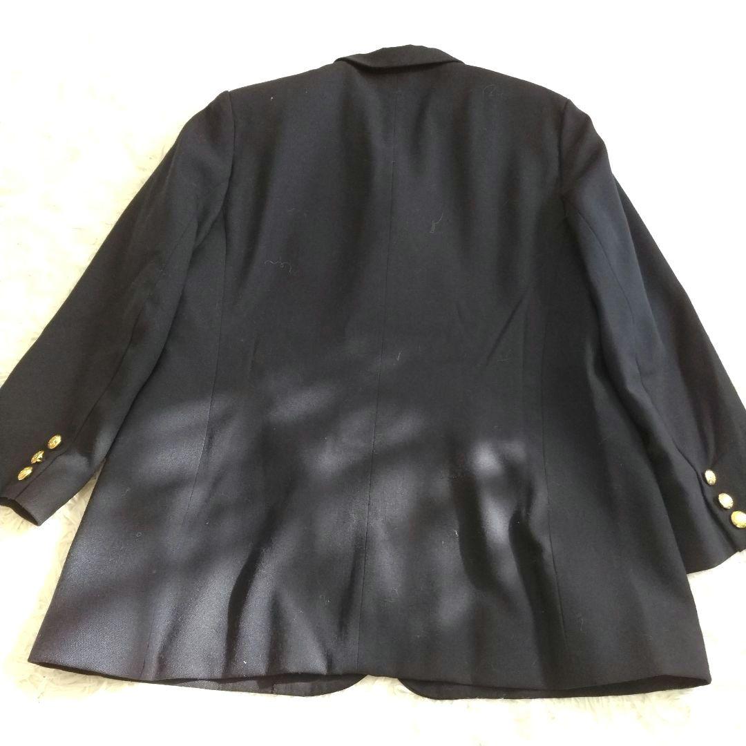 ローレンラルフローレン　紺ブレ　テーラードジャケット　金　ワッペン　大きいサイズ