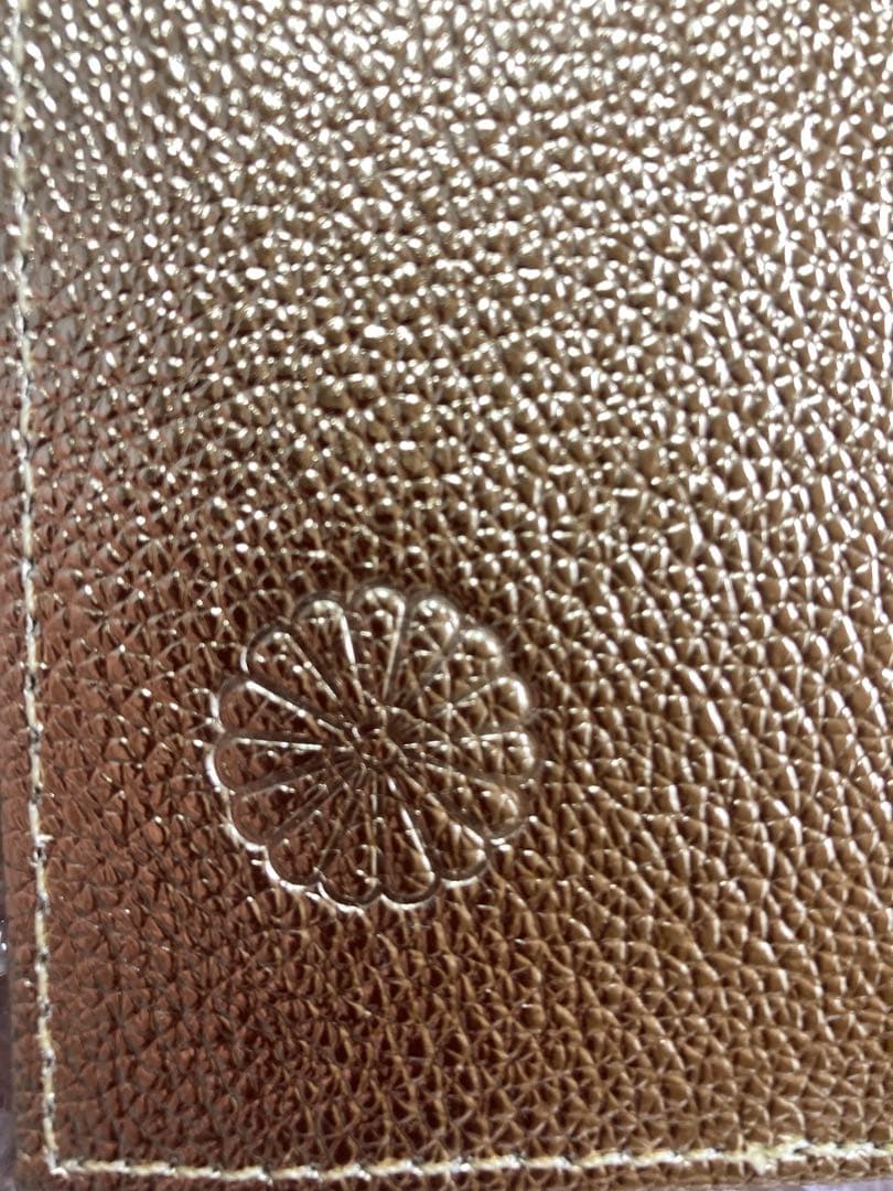 皇居 長財布 コンパクトミラー　ゴールド 金2点セット新品