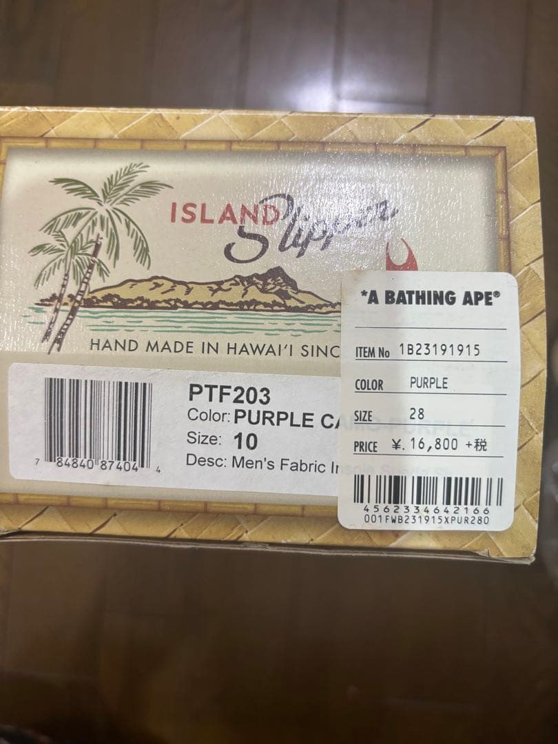 BAPE ×  SLIPPER PTF203 サンダル 28