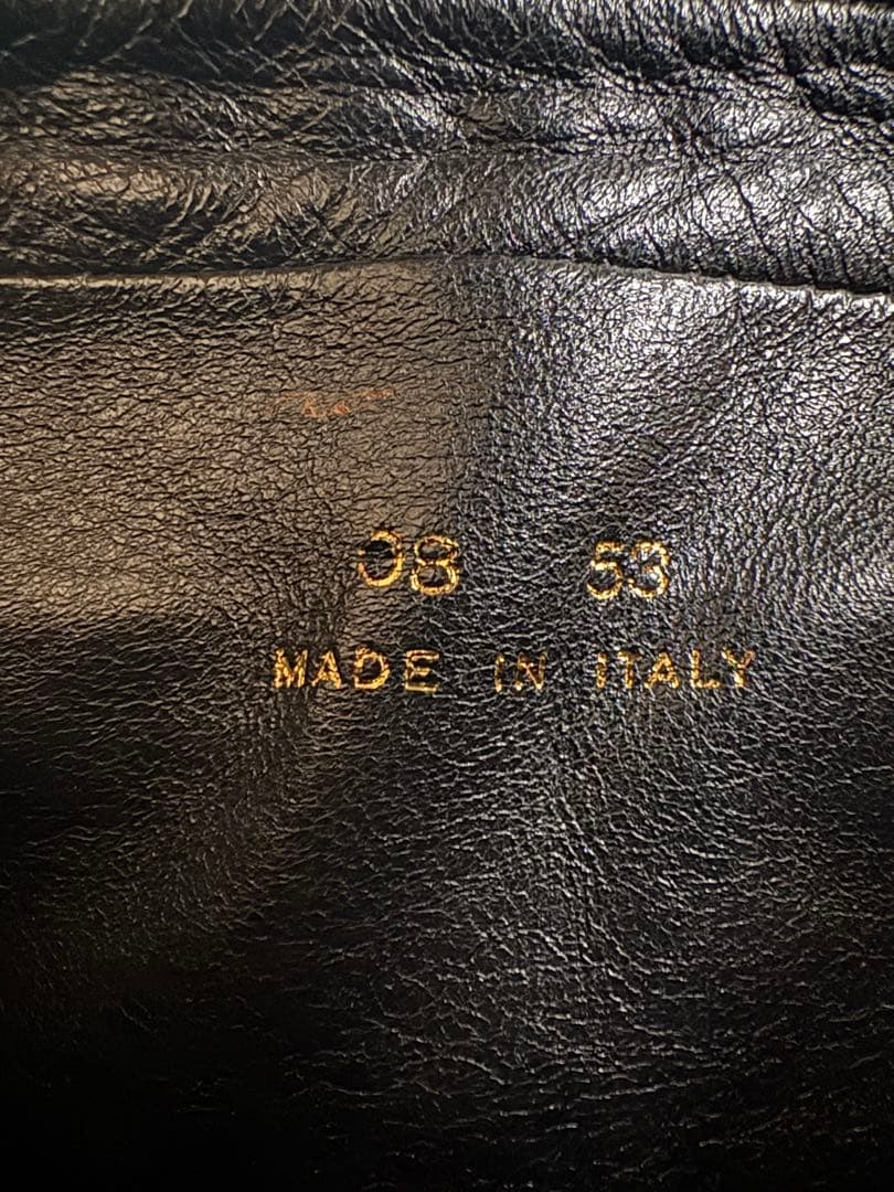 ヴィンテージCHANEL ブラック レザー ショルダーバッグ