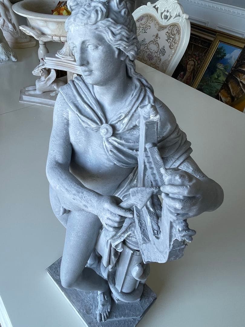 アポロン-光（太陽） 47cm, 音楽 詩の古代ギリシャ神像 彫刻 彫像