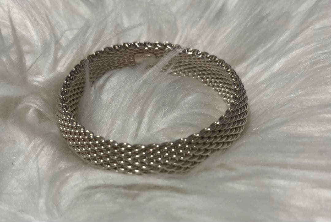 Tiffany ティファニー サマセットメッシュバングル リング ブレスレット