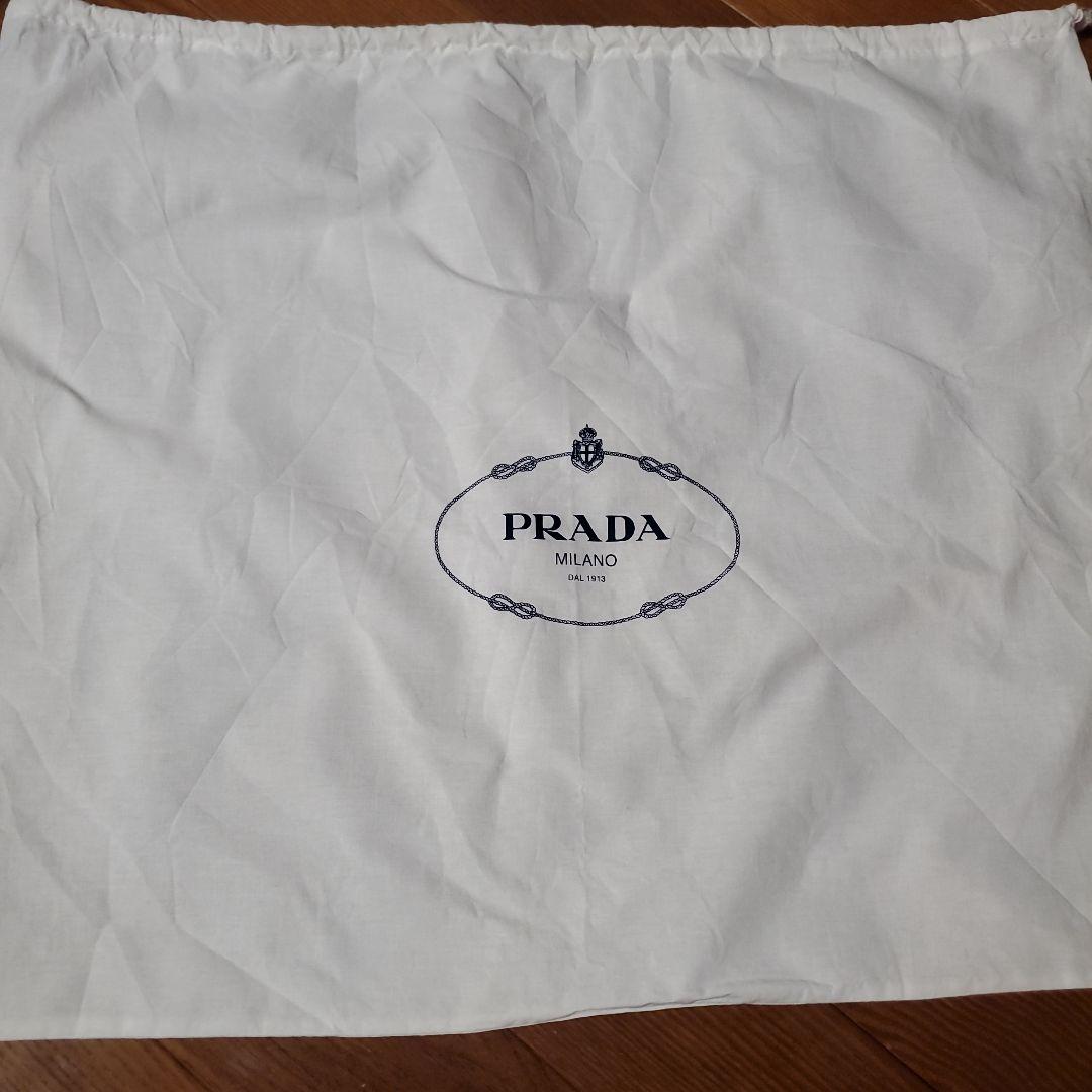 PRADA ネイビー ブラック２ウェイ トートバッグ