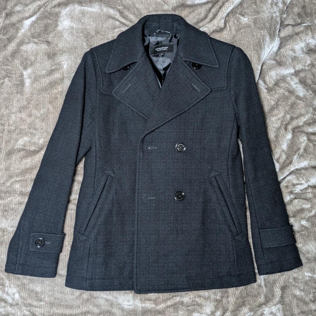 【価格変更済】BURBERRY BLACK LABEL ウールPコート Lサイズ