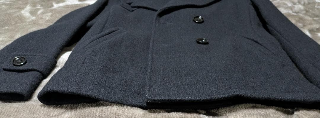 【価格変更済】BURBERRY BLACK LABEL ウールPコート Lサイズ